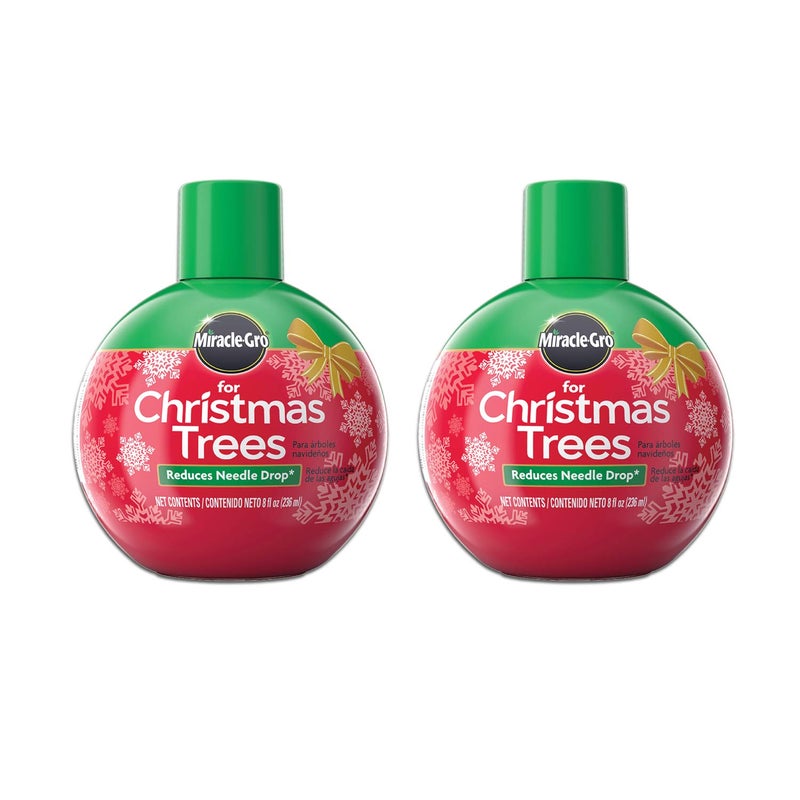 Miracle-Gro for Christmas Trees Plant Food, Hydrates Trees and Keeps Christmas Trees Green All Holiday Season, 2-Pack - Image 1